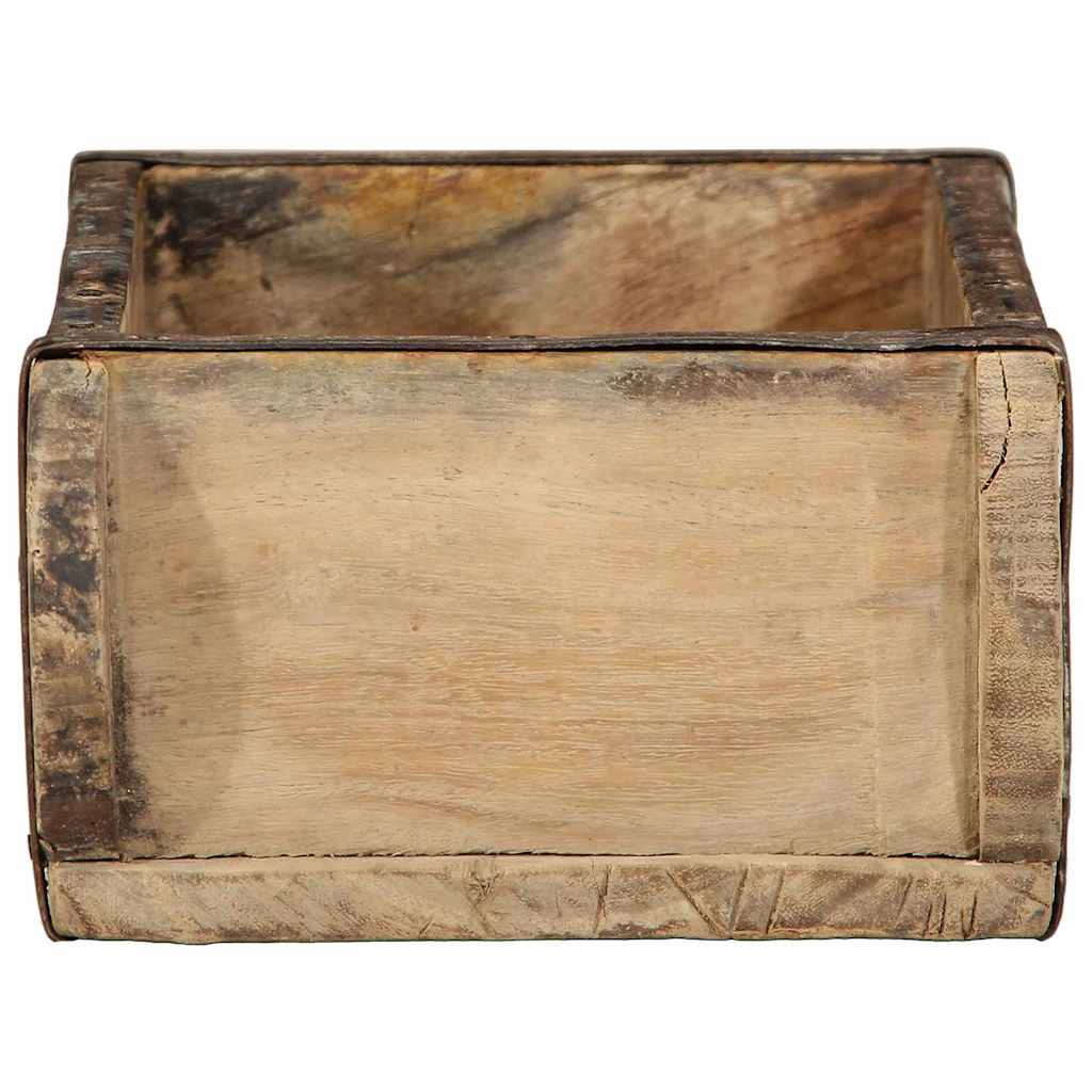 Vassoio 4 pz Marrone 30 x 15 x 9 cm Legno Recuperato Massello | homemem39