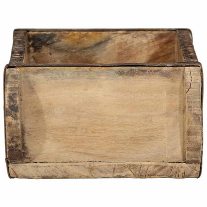 Vassoio 4 pz Marrone 30 x 15 x 9 cm Legno Recuperato Massello | homemem39