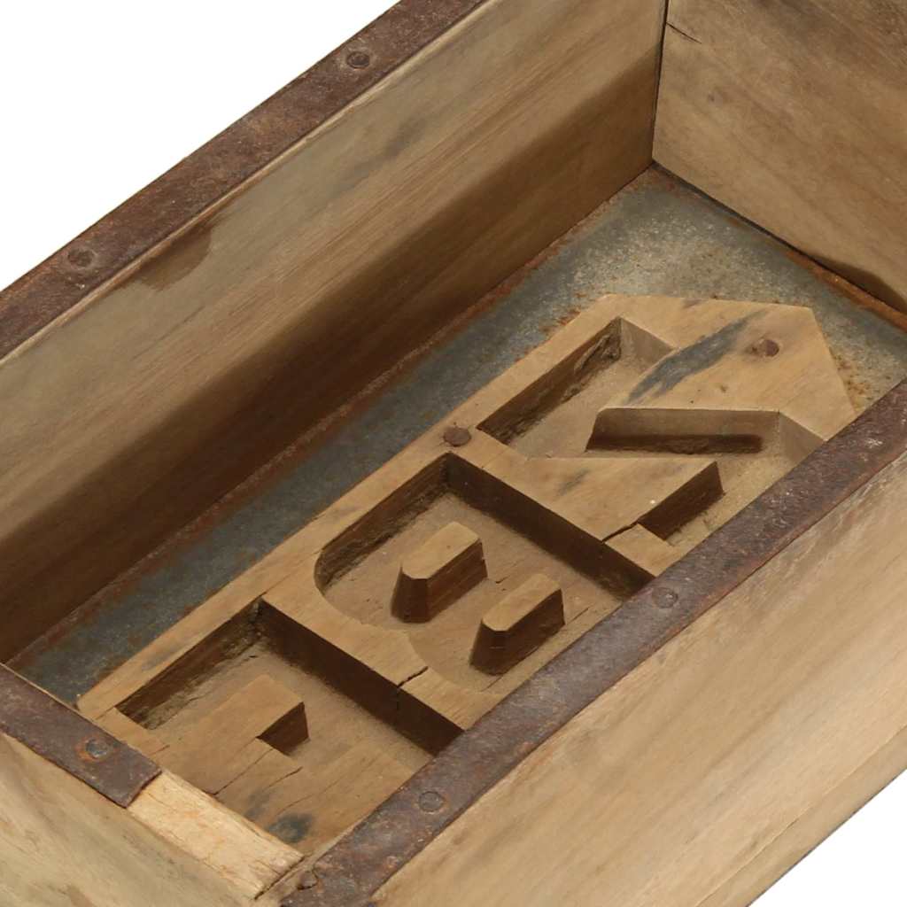 Vassoio 4 pcs Marrone 57 x 15 x 9 cm Legno Recuperato Massello | homemem39