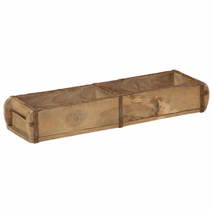 Vassoio 4 pcs Marrone 57 x 15 x 9 cm Legno Recuperato Massello | homemem39