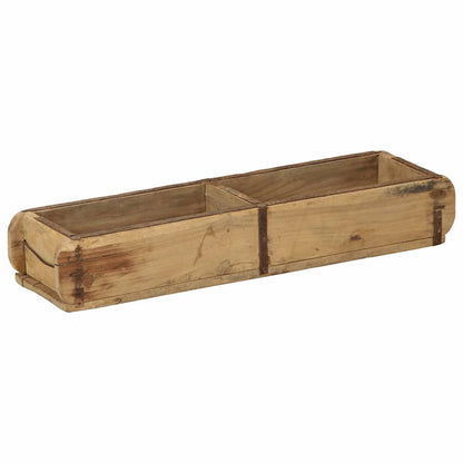 Vassoio 4 pcs Marrone 57 x 15 x 9 cm Legno Recuperato Massello | homemem39