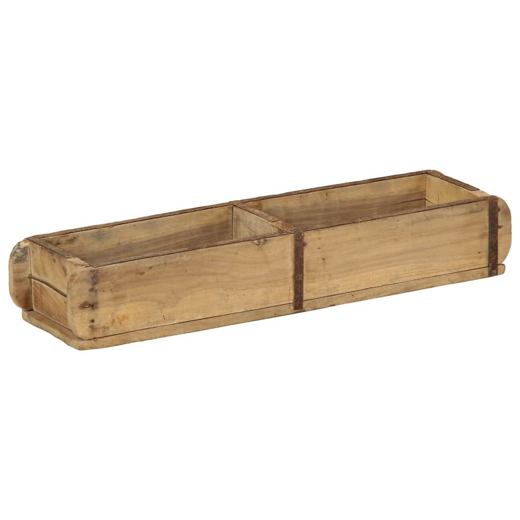 Vassoio 4 pcs Marrone 57 x 15 x 9 cm Legno Recuperato Massello | homemem39