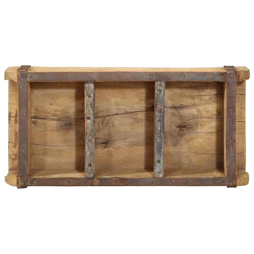 Vassoio 4 pcs Marrone 30 x 14 x 9 cm Legno Recuperato Massello