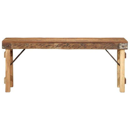 panchina Naturale 110 x 35 x 46 cm Legno Vecchio Recuperato