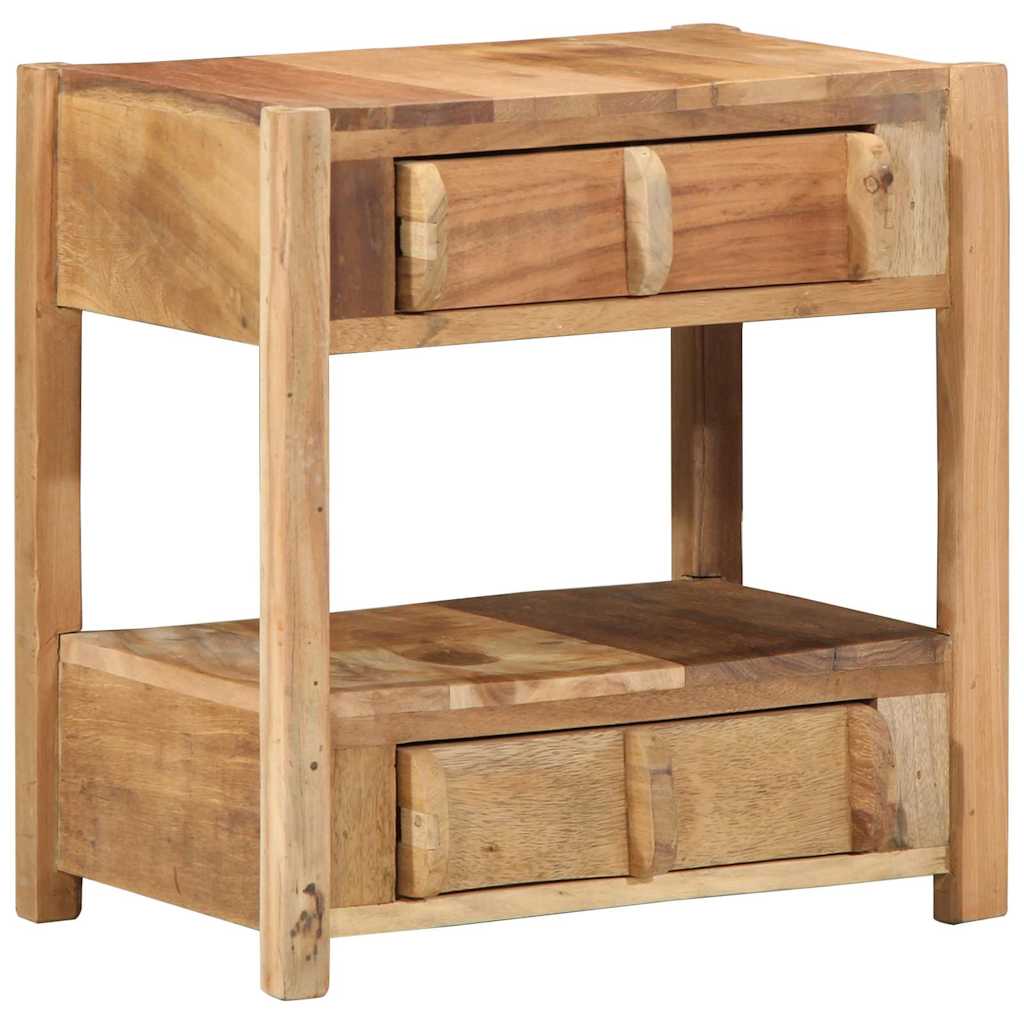 Tavolino Marrone 43 x 32 x 46 cm Legno Recuperato Massello | homemem39