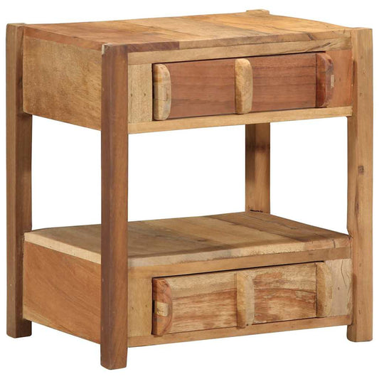 Tavolino Marrone 43 x 32 x 46 cm Legno Recuperato Massello | homemem39