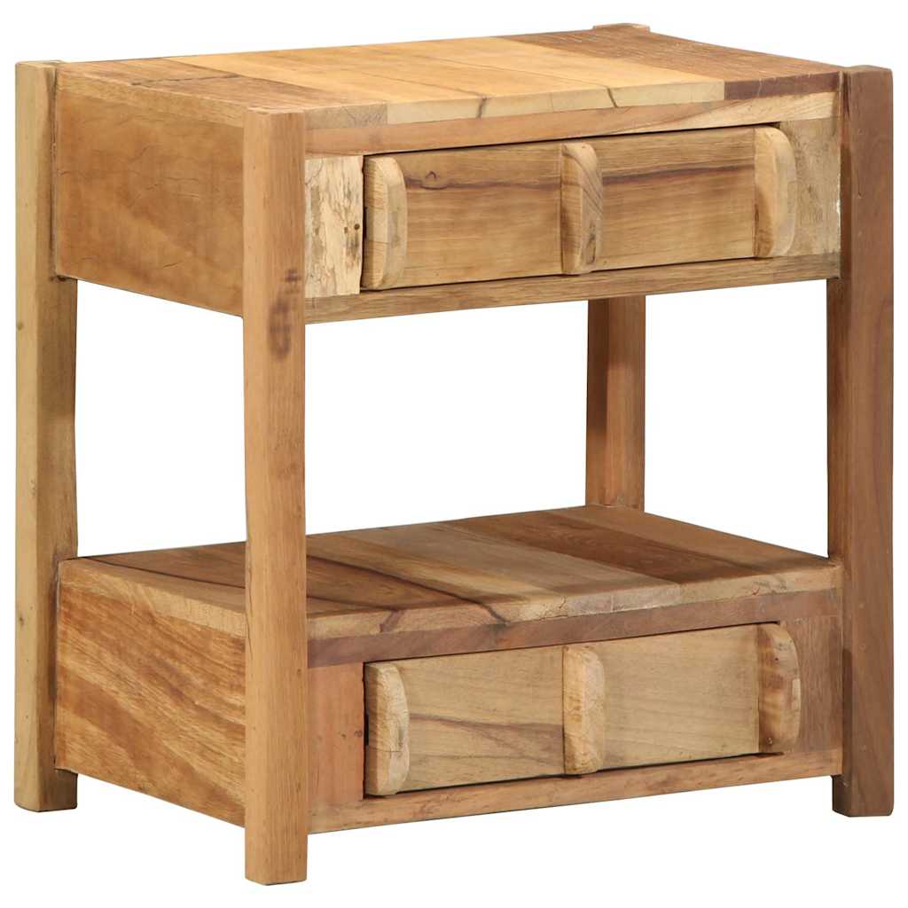 Tavolino Marrone 43 x 32 x 46 cm Legno Recuperato Massello | homemem39