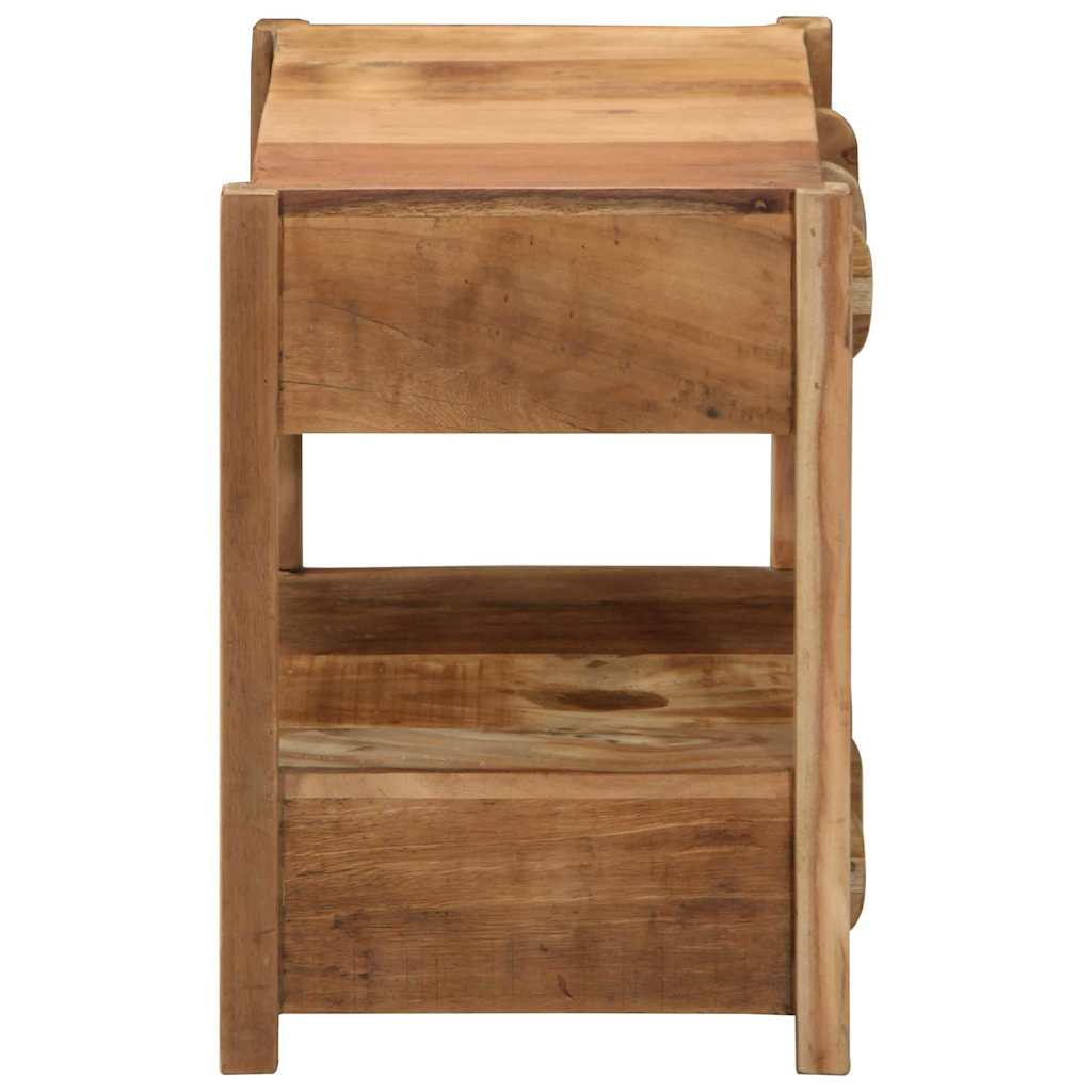 Tavolino Marrone 43 x 32 x 46 cm Legno Recuperato Massello | homemem39