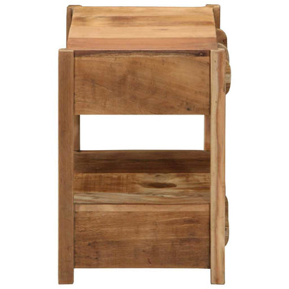 Tavolino Marrone 43 x 32 x 46 cm Legno Recuperato Massello | homemem39