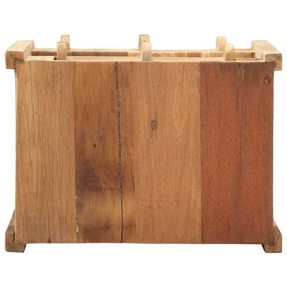 Tavolino Marrone 43 x 32 x 46 cm Legno Recuperato Massello | homemem39
