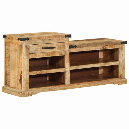 panchina con cassetto Marrone 110 x 35 x 50 cm Mango Grezzo | homemem39