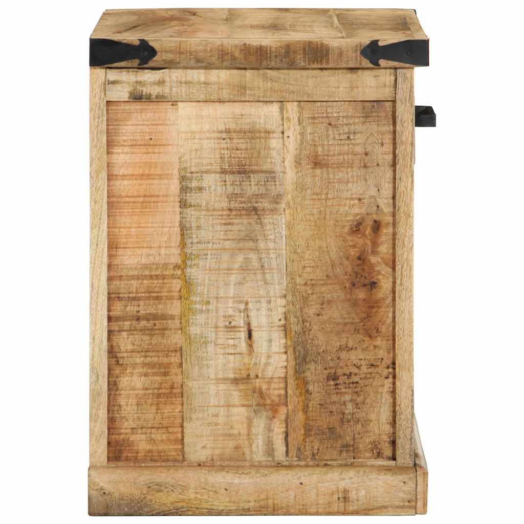panchina con cassetto Marrone 110 x 35 x 50 cm Mango Grezzo