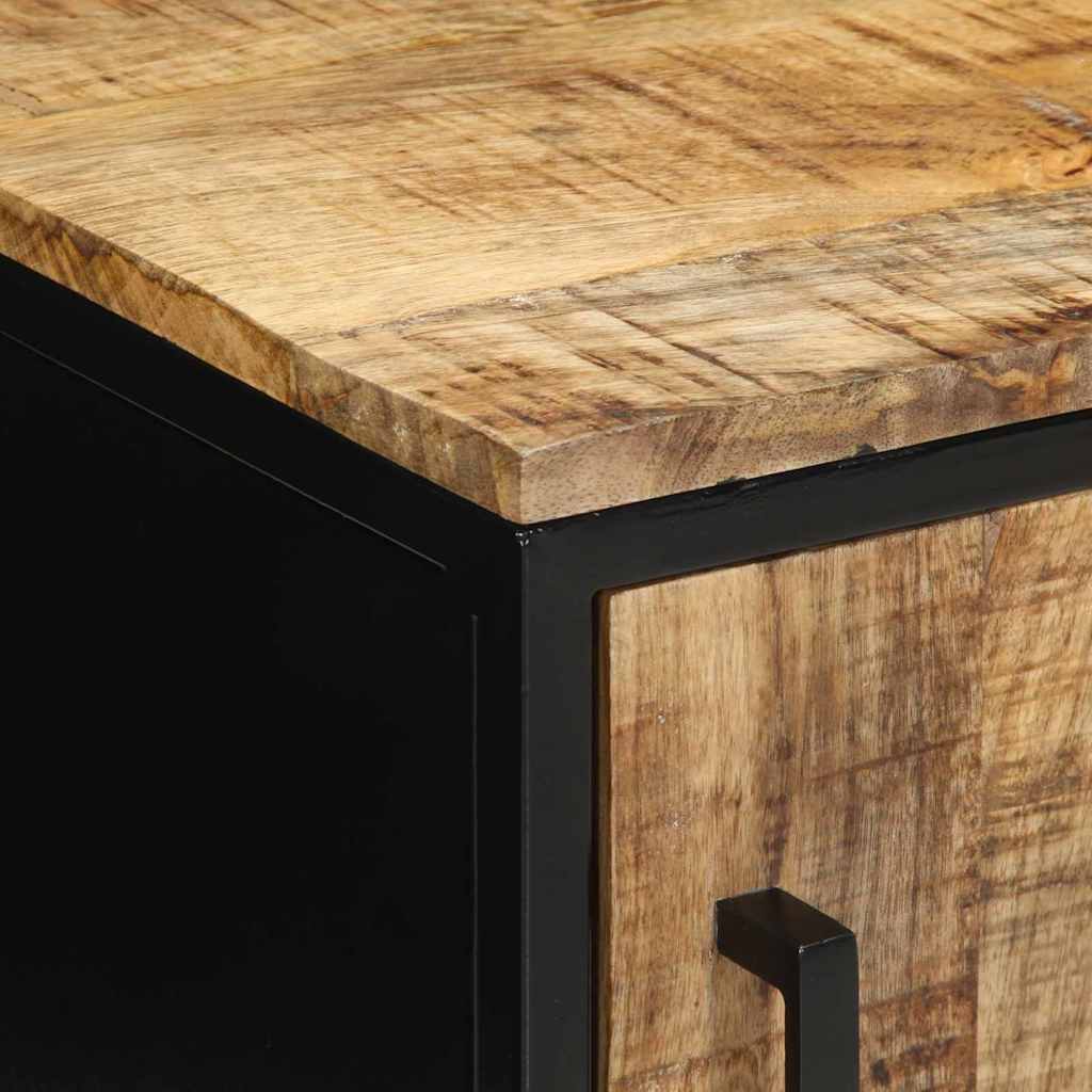 Armadio da Notte 2 pcs Marrone e Nero 30 x 30 x 40 cm