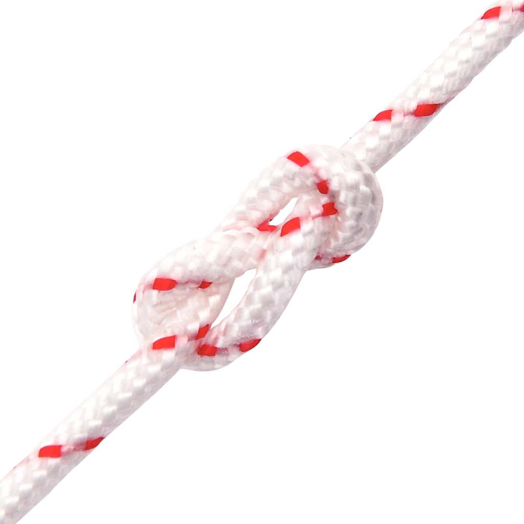 Fune di Avviamento a Strappo Bianco e Rosso Ø4 mm 10 m in Nylon