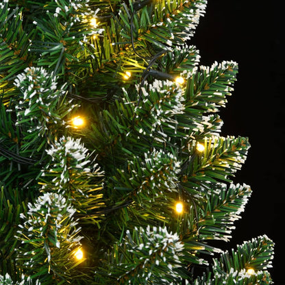 Albero di Natale Artificiale Sottile con 150 LED 120 cm