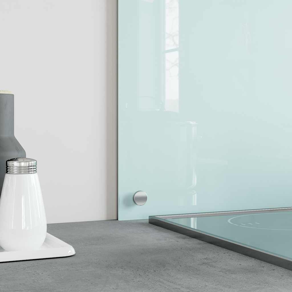 Paraschizzi per Cucina 2 pz Bianchi 70x40 cm in Vetro Temperato - homemem39