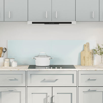 Paraschizzi per Cucina 2 pz Bianchi 70x50 cm in Vetro Temperato - homemem39