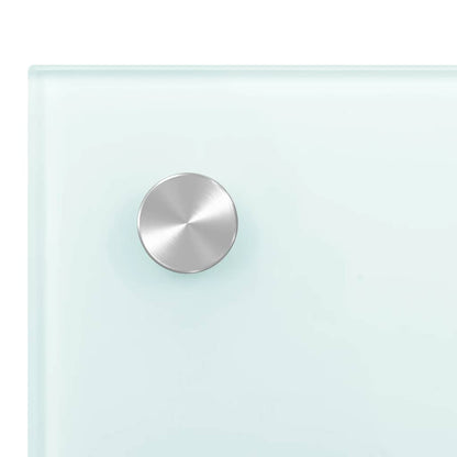 Paraschizzi per Cucina 2 pz Bianchi 70x60 cm in Vetro Temperato - homemem39