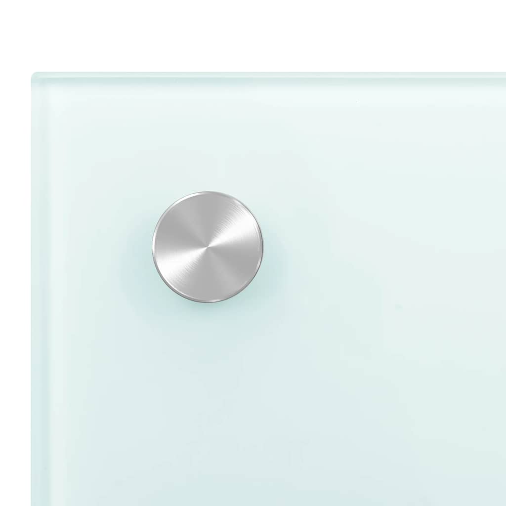 Paraschizzi per Cucina 2 pz Bianchi 80x50 cm in Vetro Temperato - homemem39