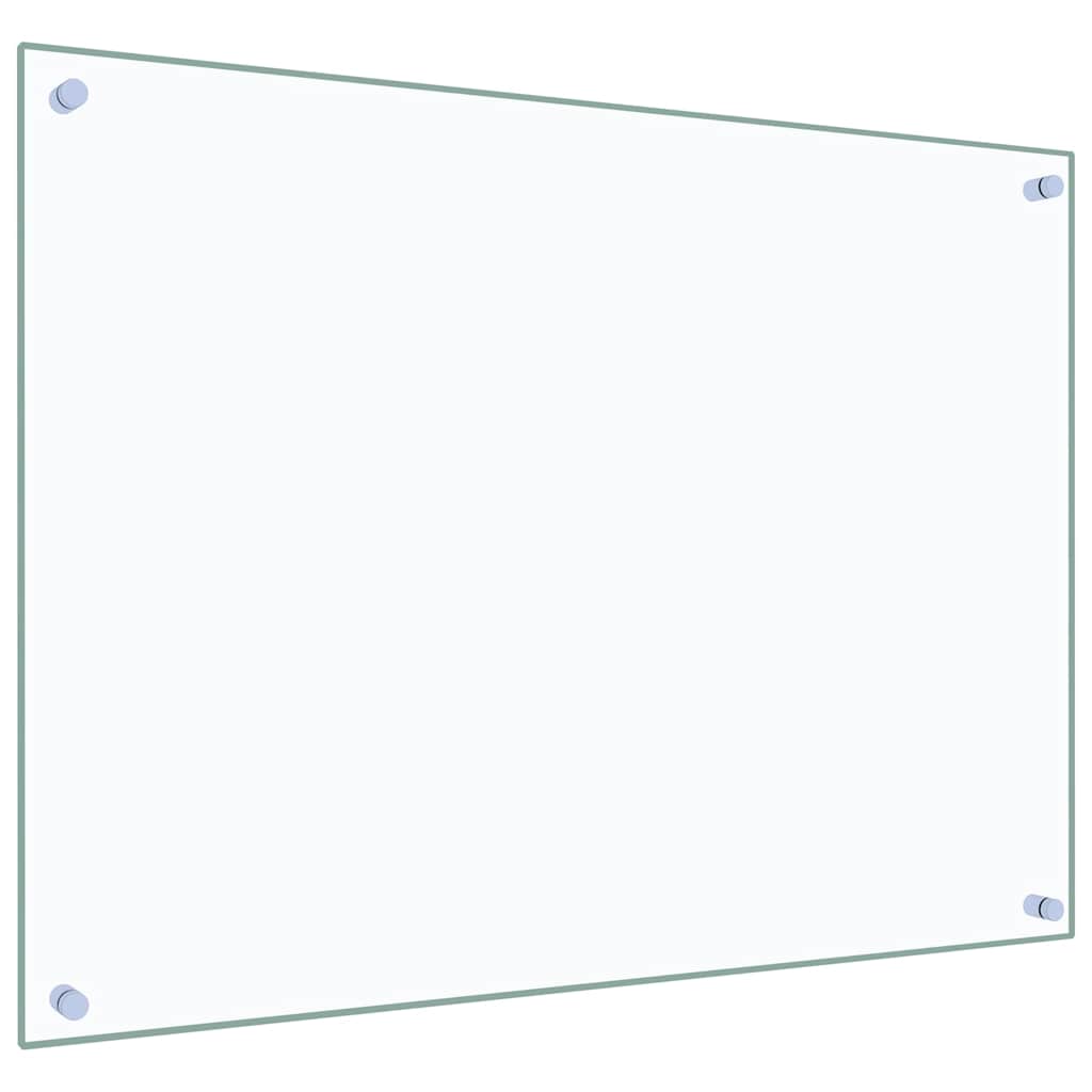 Paraschizzi per Cucina 2 pz Trasparente 80x60cm Vetro Temperato - homemem39