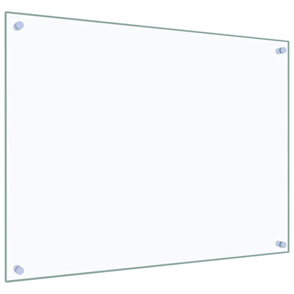 Paraschizzi per Cucina 2 pz Trasparente 80x60cm Vetro Temperato - homemem39