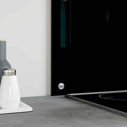 Paraschizzi per Cucina 2 pz Neri 80x40 cm in Vetro Temperato - homemem39