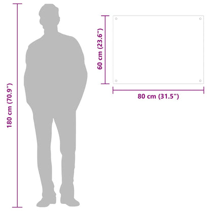 Paraschizzi per Cucina 2 pz Neri 80x60 cm in Vetro Temperato - homemem39