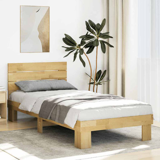 Struttura Letto con Testiera senza Materasso 75x190 cm