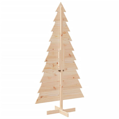 Albero di Natale Decorativo in Legno 180 cm Legno Massello Pino - homemem39