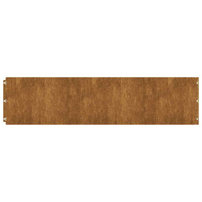 Bordure per Prato 20 pz 25x103 cm Flessibile Acciaio Corten | homemem39