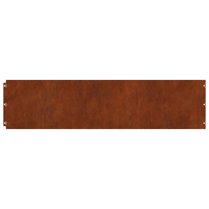Bordure per Prato 20 pz 25x103 cm Flessibile Acciaio Corten | homemem39