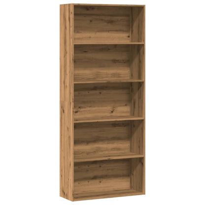 Libreria Rovere Artigianale 80x30x189 cm in Legno Multistrato