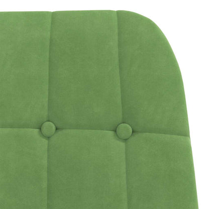 Poltrona Relax con Poggiapiedi Verde Chiaro in Velluto | homemem39