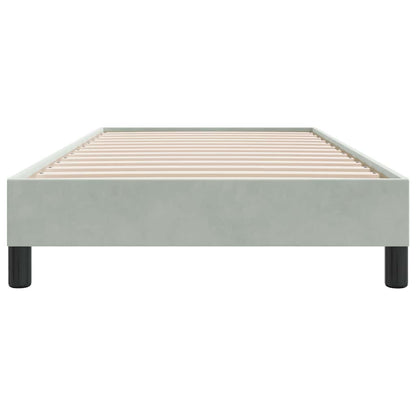 Giroletto Molle senza Materasso Grigio Chiaro 80x210 cm Velluto | homemem39