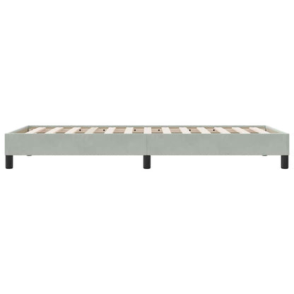 Giroletto Molle senza Materasso Grigio Chiaro 80x210 cm Velluto | homemem39