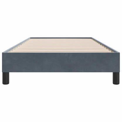 Giroletto a Molle senza Materasso Grigio Scuro 80x210cm Velluto | homemem39