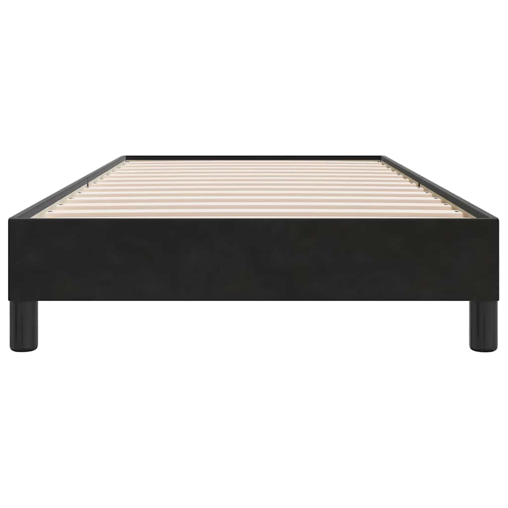 Giroletto a Molle senza Materasso Nero 80x210 cm Velluto | homemem39