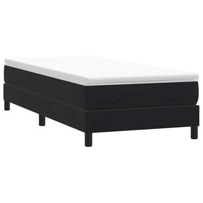 Giroletto a Molle senza Materasso Nero 80x210 cm Velluto