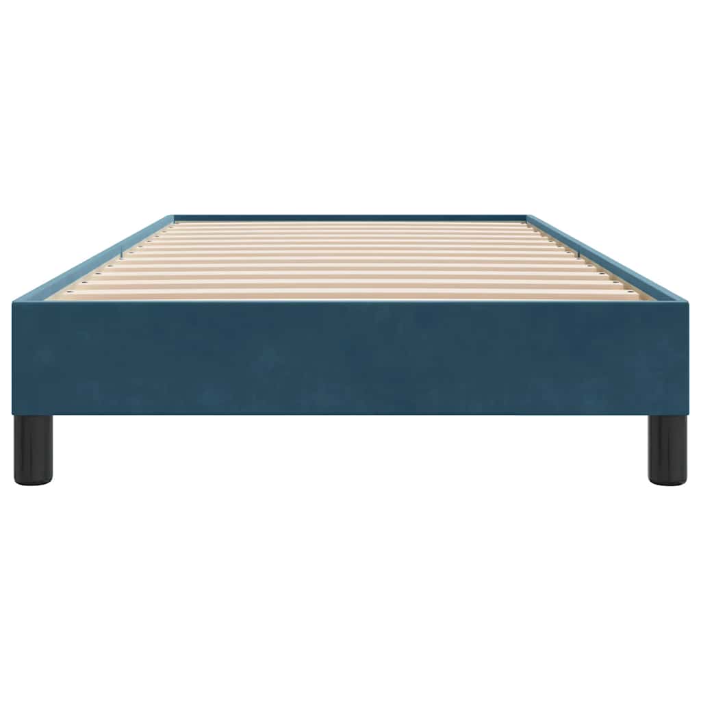Giroletto a Molle senza Materasso Blu Scuro 80x210 cm Velluto | homemem39