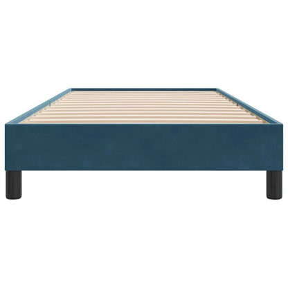 Giroletto a Molle senza Materasso Blu Scuro 80x210 cm Velluto | homemem39