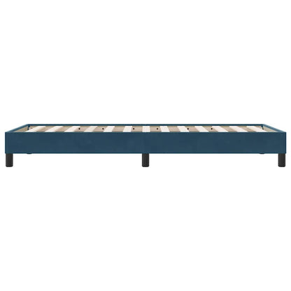 Giroletto a Molle senza Materasso Blu Scuro 80x210 cm Velluto | homemem39