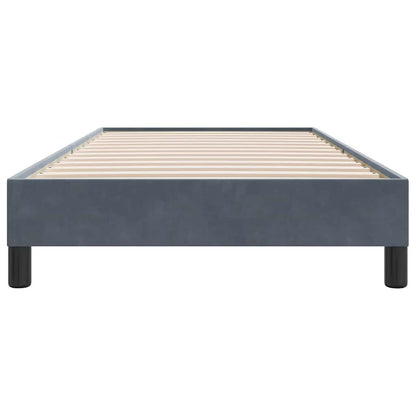 Giroletto a Molle senza Materasso Grigio Scuro 90x210cm Velluto | homemem39