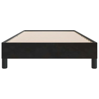 Giroletto a Molle senza Materasso Nero 90x210 cm in Velluto | homemem39