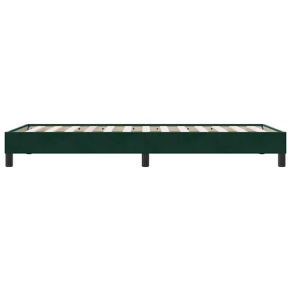 Giroletto a Molle senza Materasso Verde Scuro 90x210 cm Velluto | homemem39