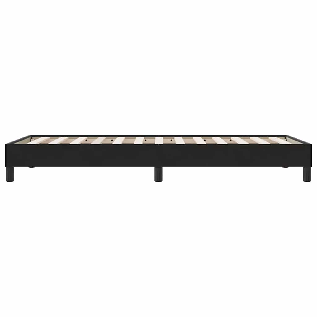 Giroletto a Molle senza Materasso Nero 100x210 cm in Velluto | homemem39