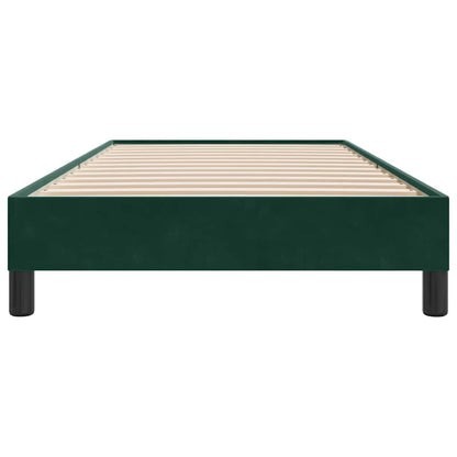 Giroletto a Molle senza Materasso Verde Scuro 100x210cm Velluto | homemem39