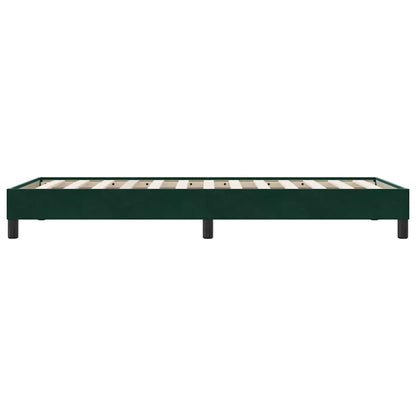 Giroletto a Molle senza Materasso Verde Scuro 100x210cm Velluto | homemem39