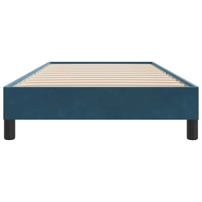 Giroletto a Molle senza Materasso Blu Scuro 100x210 cm Velluto | homemem39