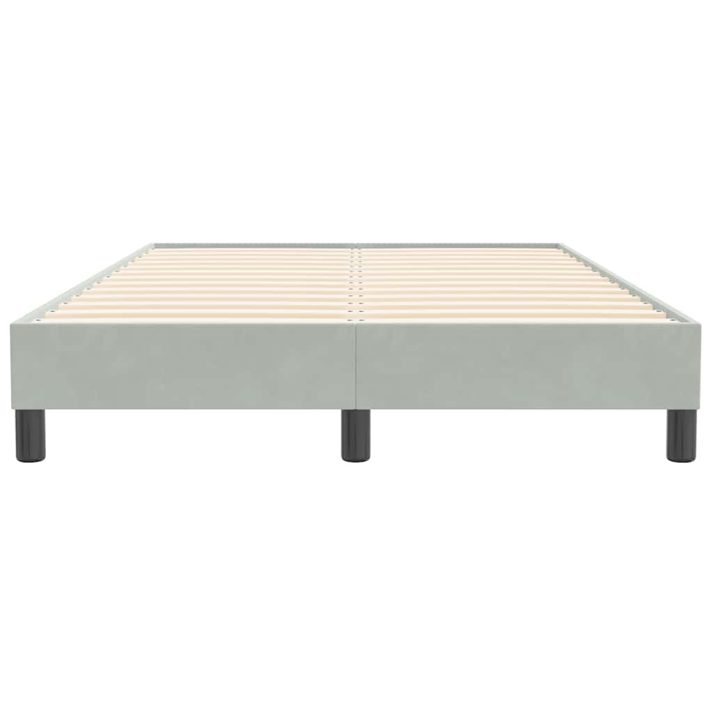Giroletto Molle senza Materasso Grigio Chiaro 120x210cm Velluto | homemem39