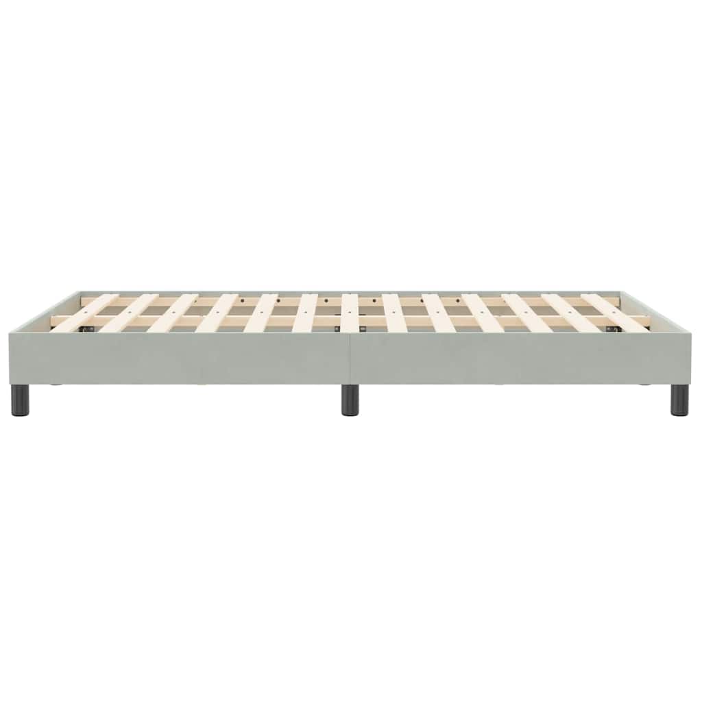 Giroletto Molle senza Materasso Grigio Chiaro 120x210cm Velluto | homemem39